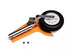 Freewing Ares 3D Yellow 90mm EDF Jet Main Landing Gear Strut & Wheel Part - Left   